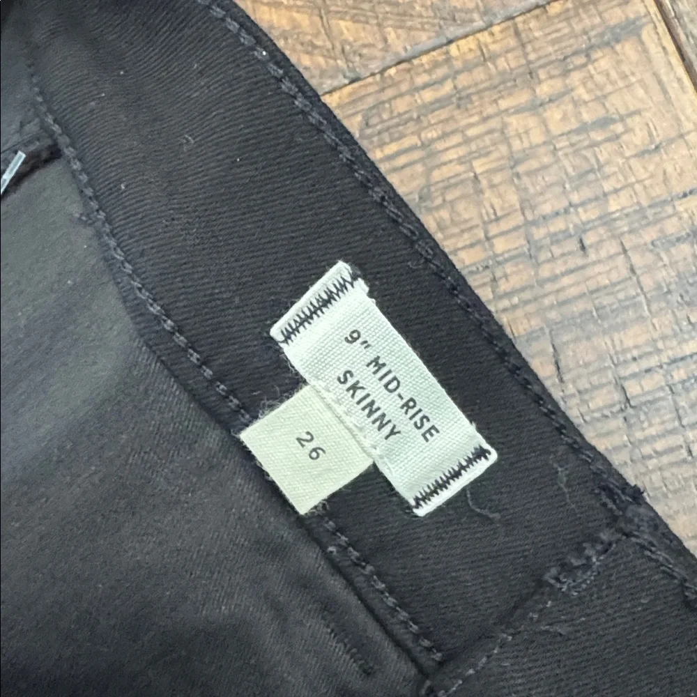 Madewell 9" Mid-Rise Skinny Jeans: Velvet Tuxedo Stripe Edition - Picture 10 of 14